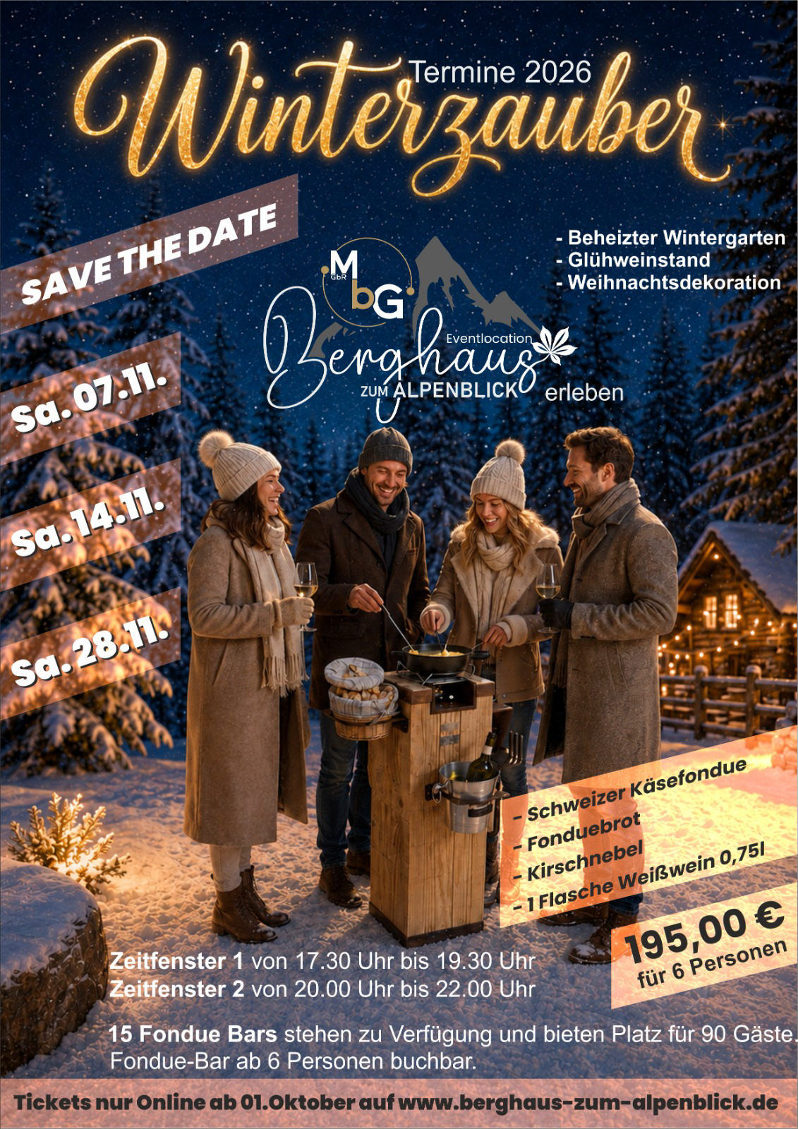 Winterzauber 2026 - Fondueplausch Flyer